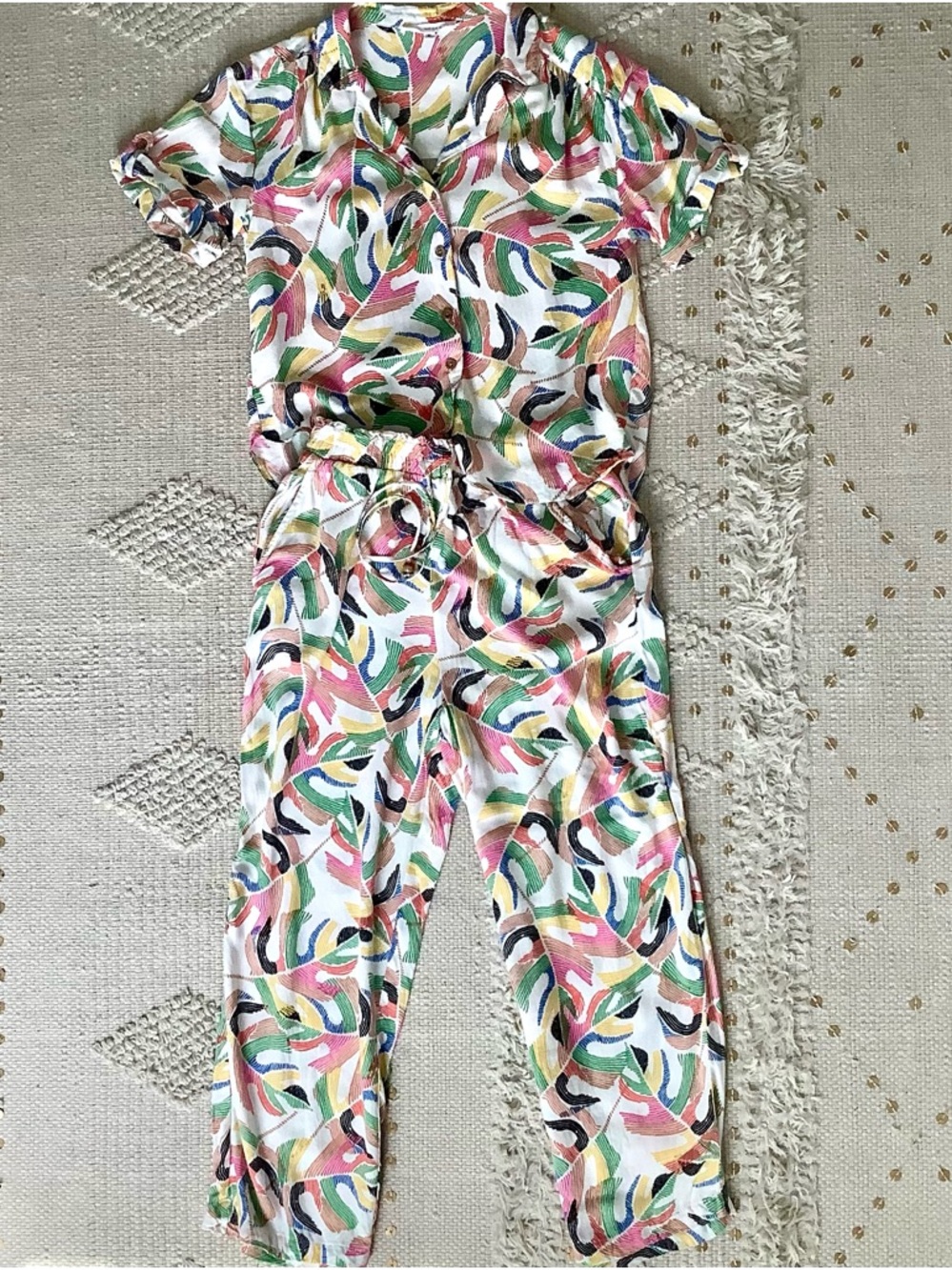 Anthropologie Jane & Delancey 2pc Set Tropical, Resort/Cruise-wear, XS/S